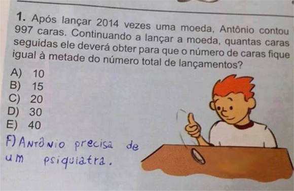 As respostas mais criativas você já viu em provas de escolas - 11