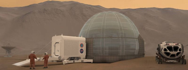Así será el hogar del hombre en Marte - 1