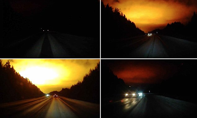 Misteriosa luz aparecida en el cielo de Rusia transformó la noche en día - 1