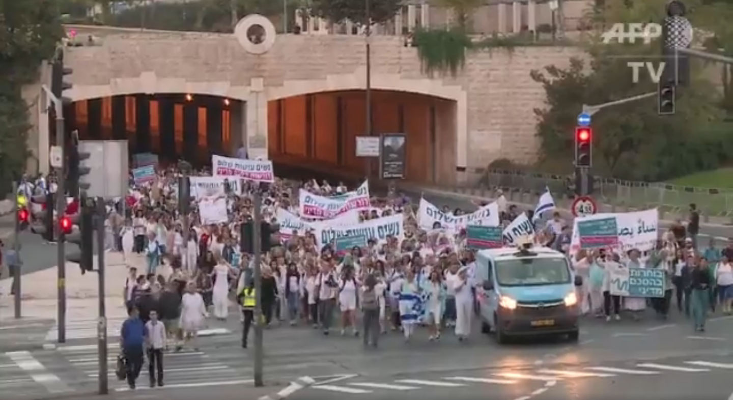 Palestinas e Israelíes marchan juntas por la paz entre naciones - 1