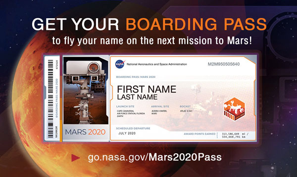 Cómo hacer que la NASA lleve tu nombre hasta Marte - 1