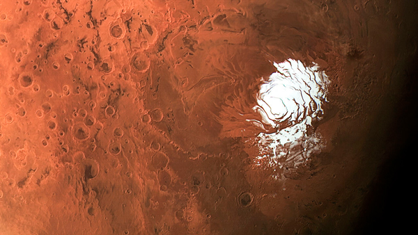  Agua líquida en Marte: descubren un sistema de lagos bajo el polo Sur - 2