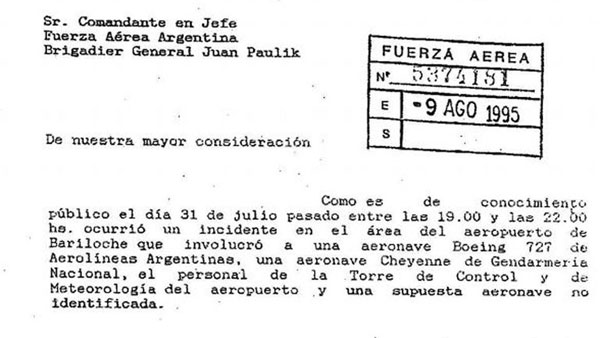 Archivo desclasificado: escalofriante relato de piloto argentino en incidente OVNI - 1