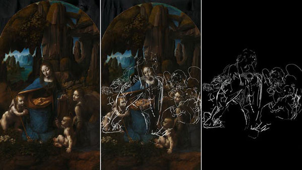 Leonardo da Vinci: rayos X develan un secreto bajo ''La Virgen de las Rocas'' - 1