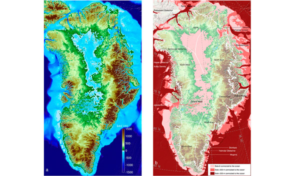 Como ficariam a Antártida e a Groenlândia caso o gelo derretesse   - 1