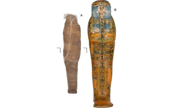 Asombro por el hallazgo de una momia de barro en Egipto - 1