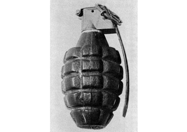 Imagen de una granada de fragmentación MKII.
